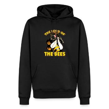 Seigneur des abeilles Apiculteurs Murmure d’abeille Abeille Abeille - Sweat à capuche Premium bio Homme - noir - Devant - Nico (187cm)