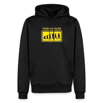 Russische ungesunde Entwicklung Bierliebhaber - Männer Premium Bio Hoodie - Schwarz - Vorne - Nico (187cm)