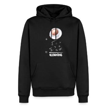 Okayest Comptable Math Calcul Café - Sweat à capuche Premium bio Homme - noir - Devant - Nico (187cm)