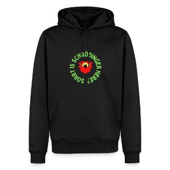 Schrödinger's cat - Men’s Premium Organic Hoodie - black - Front - Nico (187cm)