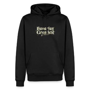 Festival de la bière allemande bavarois Grantler Schnitzel - Sweat à capuche Premium bio Homme - noir - Devant - Nico (187cm)