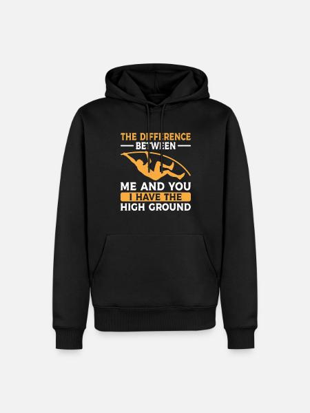 Polsstokhoogspringen Polsstokhoogspringen Atletiek - Mannen Premium Bio hoodie - zwart