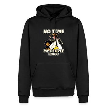 Pas de temps Ma colonie a besoin de moi Apiculteurs Abeilles - Sweat à capuche Premium bio Homme - noir - Devant - Nico (187cm)
