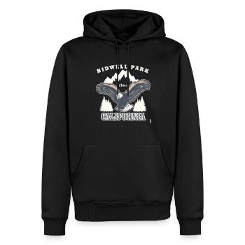 Bidwell Park Chico Californie Randonnée Naturelle - Sweat à capuche Premium bio Homme - noir - Devant - Nico (187cm)