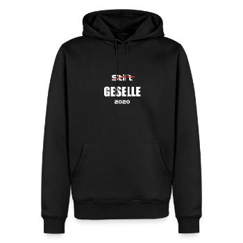 Formation à l’examen du compagnon drôle - Sweat à capuche Premium bio Homme - noir - Devant - Nico (187cm)