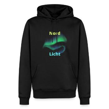 North Light - Men’s Premium Organic Hoodie - black - Front - Nico (187cm)
