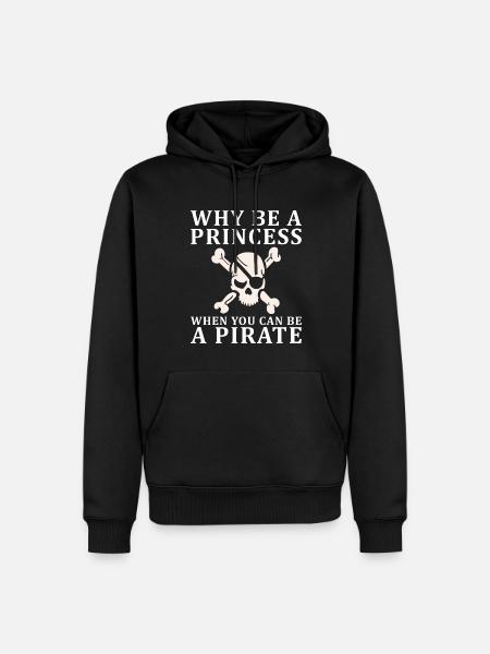 Pirate Kids Skull Party Pirati - Felpa con cappuccio ecologica premium da uomo - nero