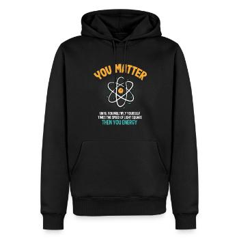 Lustige Wissenschaft, Die Sie Wichtig Sind, Bis - Männer Premium Bio Hoodie - Schwarz - Vorne - Nico (187cm)