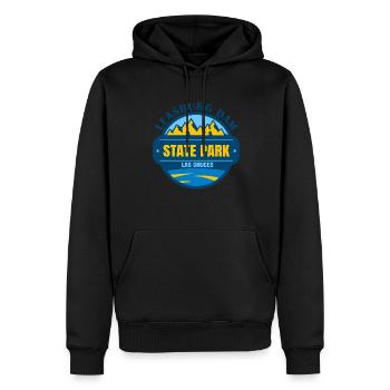 Leasburg Dam State Park Las Cruces Nouveau-Mexique - Sweat à capuche Premium bio Homme - noir - Devant - Nico (187cm)