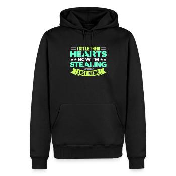 Adopts Adopts Foster Father Foster Mother - Men’s Premium Organic Hoodie - black - Front - Nico (187cm)