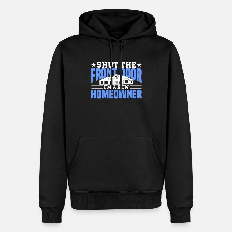 Hausbesitzer Eigentümer Geschenk Hauseigentümer - Männer Premium Bio Hoodie - Schwarz
