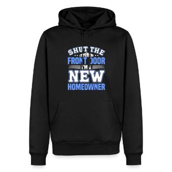 Hausbesitzer Eigentümer Geschenk Hauseigentümer - Männer Premium Bio Hoodie - Schwarz - Vorne - Nico (187cm)
