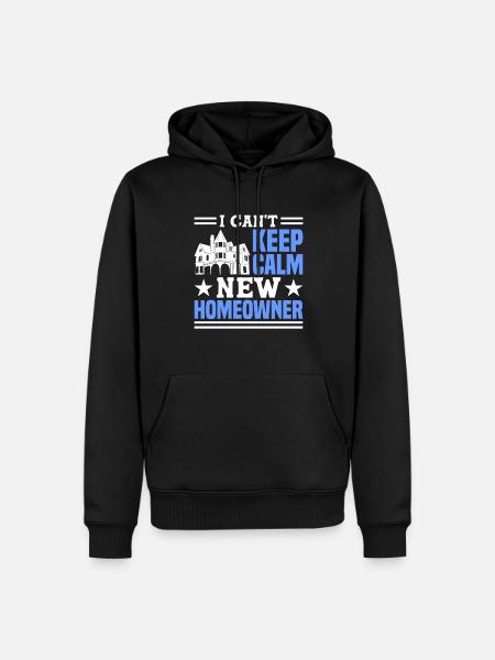 Hausbesitzer Eigentümer Geschenk Hauseigentümer - Männer Premium Bio Hoodie - Schwarz