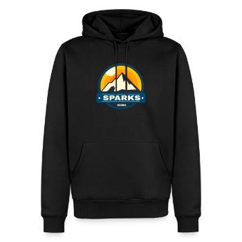 Sparks Nevada Mountains Wildlife Park City Nature - Männer Premium Bio Hoodie - Schwarz - Vorne - Nico (187cm)