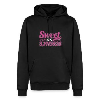 Süß Wie Kuchen pi 3. 1415926 Funny Math Science - Männer Premium Bio Hoodie - Schwarz - Vorne - Nico (187cm)