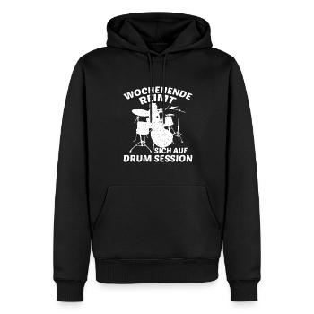 Lustiger Wandern Spruch Wanderer Natur - Männer Premium Bio Hoodie - Schwarz - Vorne - Nico (187cm)