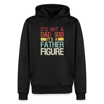 Es Ist Kein Vater, Es Ist Ein Vater Vintage - Männer Premium Bio Hoodie - Schwarz - Vorne - Nico (187cm)