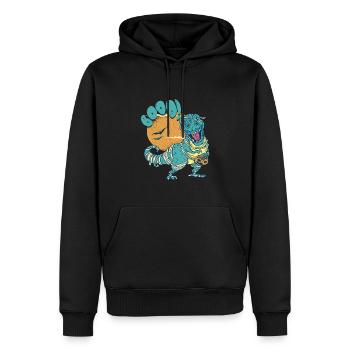 Dinosaur Trex Dino Pumpkins Moon Boys - Männer Premium Bio Hoodie - Schwarz - Vorne - Nico (187cm)