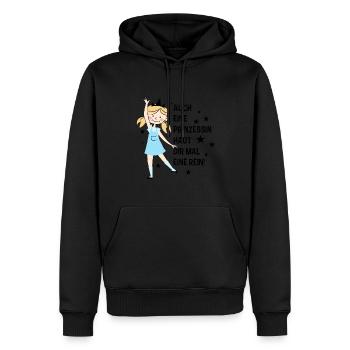 Auch Eine Prinzessin Haut Dir Mal Eine Rein - Männer Premium Bio Hoodie - Schwarz - Vorne - Nico (187cm)