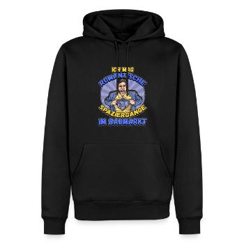Ich Mag Romantische Spaziergänge Im Baumarkt - Männer Premium Bio Hoodie - Schwarz - Vorne - Nico (187cm)