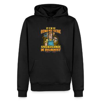 Ich Mag Romantische Spaziergänge Im Baumarkt - Männer Premium Bio Hoodie - Schwarz - Vorne - Nico (187cm)