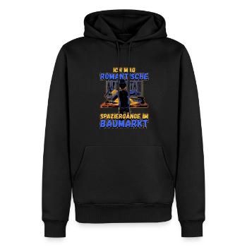 Ich Mag Romantische Spaziergänge Im Baumarkt - Männer Premium Bio Hoodie - Schwarz - Vorne - Nico (187cm)