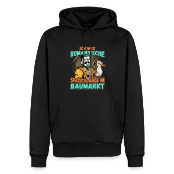 Ich Mag Romantische Spaziergänge Im Baumarkt - Männer Premium Bio Hoodie - Schwarz - Vorne - Nico (187cm)