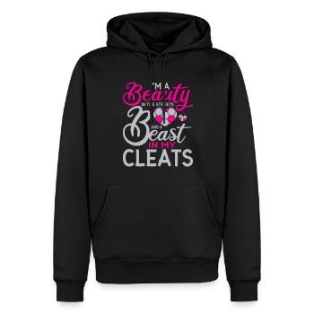 Ich Bin Eine Schönheit Auf Der Straße Und Ein - Männer Premium Bio Hoodie - Schwarz - Vorne - Nico (187cm)