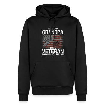 Ich Bin Ein Vater Opa Und Ein Erfahrener Vatertag - Männer Premium Bio Hoodie - Schwarz - Vorne - Nico (187cm)