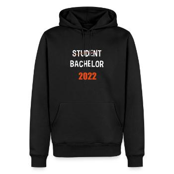 Bachelor Uni Abschluss Bestanden 2022 Geschenk - Männer Premium Bio Hoodie - Schwarz - Vorne - Nico (187cm)