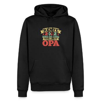 Lustiger Ruhestand Spruch Rentner Opa Großvater - Männer Premium Bio Hoodie - Schwarz - Vorne - Nico (187cm)