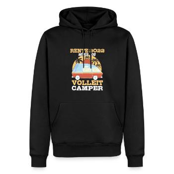 Rente 2022 Renteneintritt Camping Camper - Männer Premium Bio Hoodie - Schwarz - Vorne - Nico (187cm)