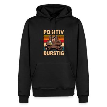 Löten, Digga LÖTEN! Biertrinker Sauf Spruch Bär - Männer Premium Bio Hoodie - Schwarz - Vorne - Nico (187cm)