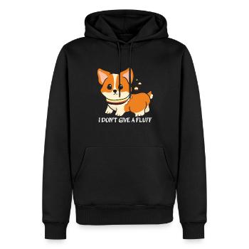 Ich Gebe Keinen Süßen Fluff Corgi-Hundebesitzer - Männer Premium Bio Hoodie - Schwarz - Vorne - Nico (187cm)