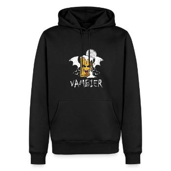 Vambier Halloween Party Bier Fledermaus Vampir - Männer Premium Bio Hoodie - Schwarz - Vorne - Nico (187cm)