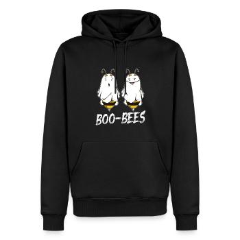 Boo Bee’s Ghost Happy Halloween Bee Lover - Sweat à capuche Premium bio Homme - noir - Devant - Nico (187cm)