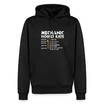 Mechanical Ignition - Work Engineer - Men’s Premium Organic Hoodie - black - Front - Nico (187cm)