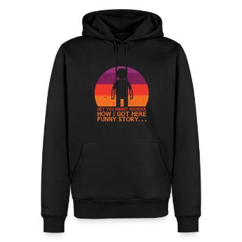 Lustige Erholung Gebrochener Arm Wird Bald Gut - Männer Premium Bio Hoodie - Schwarz - Vorne - Nico (187cm)