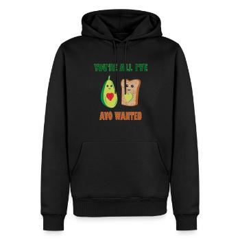 Tu es tout ce que je voulais? - Sweat à capuche Premium bio Homme - noir - Devant - Nico (187cm)