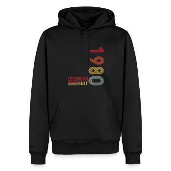 Geburtstag Geboren 1980 Mann Legendär seit 1980 - Männer Premium Bio Hoodie - Schwarz - Vorne - Nico (187cm)