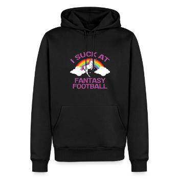 Ich Sauge Am Fantasy-Football-Loser - Männer Premium Bio Hoodie - Schwarz - Vorne - Nico (187cm)