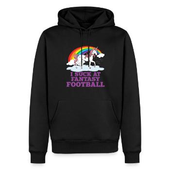 Ich Lutsche Am Fantasy Football -Verlierer - Männer Premium Bio Hoodie - Schwarz - Vorne - Nico (187cm)