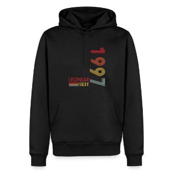 Geburtstag Geboren 1997 Mann Legendär seit 1997 - Männer Premium Bio Hoodie - Schwarz - Vorne - Nico (187cm)