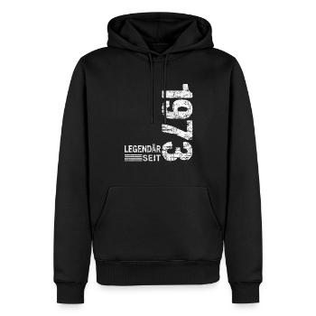 Geburtstag Geboren 1973 Mann Legendär seit 1973 - Männer Premium Bio Hoodie - Schwarz - Vorne - Nico (187cm)