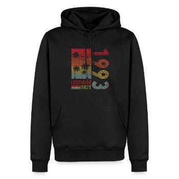Geburtstag Geboren 1993 Mann Legendär seit 1993 - Männer Premium Bio Hoodie - Schwarz - Vorne - Nico (187cm)