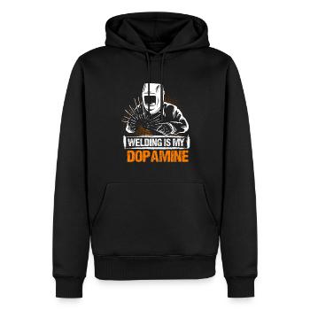 Schweißen Ist Mein Dopamin-lustiger - Männer Premium Bio Hoodie - Schwarz - Vorne - Nico (187cm)
