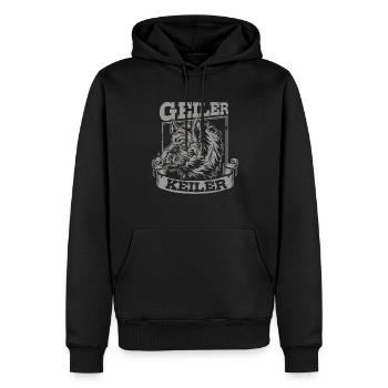Geiler Keiler | Lustiges Wildschwein Jagd - Männer Premium Bio Hoodie - Schwarz - Vorne - Nico (187cm)