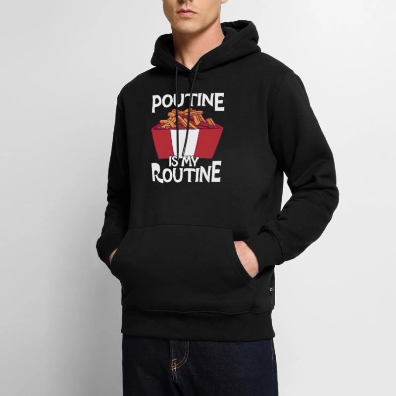 Poutine Canada Spécialité de restauration rapide Sweat à capuche Premium bio Homme