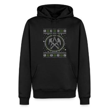 Ugly Dachdecker Motiv Weihnachtszeit Heilig Abend - Männer Premium Bio Hoodie - Schwarz - Vorne - Nico (187cm)