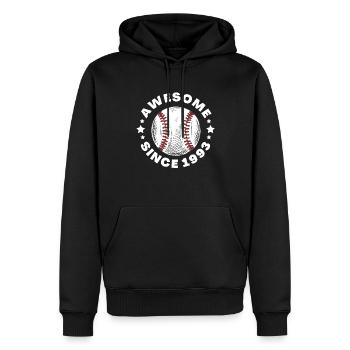 Super Seit 1993 Baseballball Gute Spieler Legende - Männer Premium Bio Hoodie - Schwarz - Vorne - Nico (187cm)